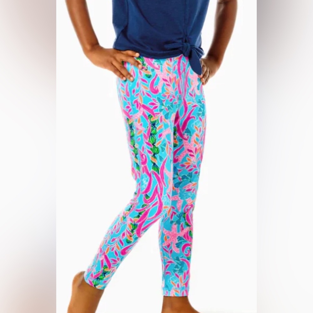 Lilly Pulitzer | NWT Girl's‎ Youth XL 12-14 Weekender Legging in Seaweed Samba